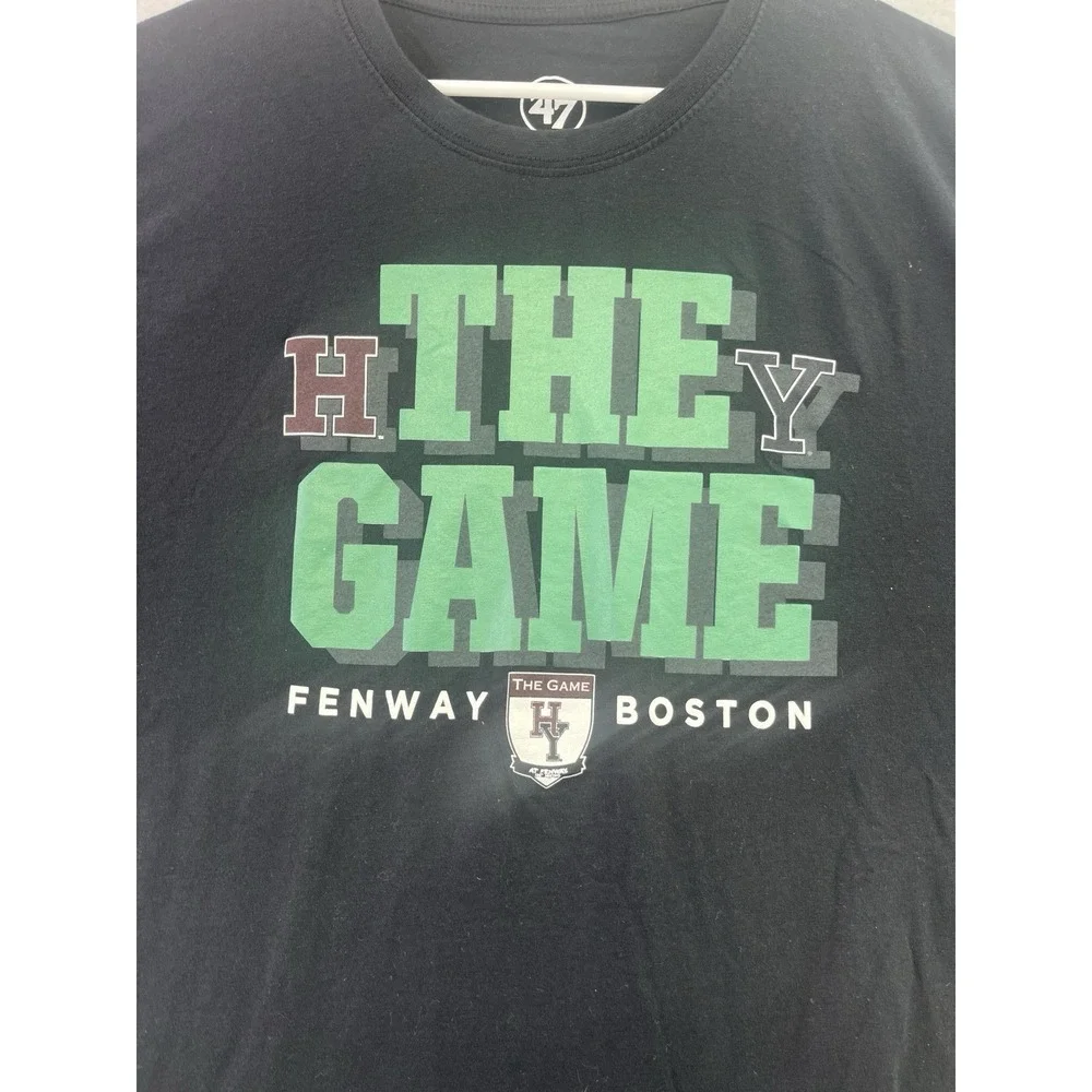 Harvard Vs Yale The Game At Fenway Boston T Shirt XL '47 Brand Mens XXL - Picture 4 of 10